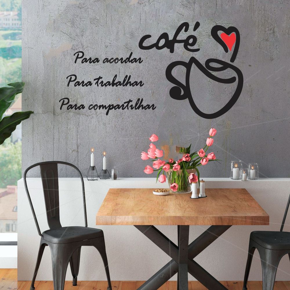 Adesivo Para Parede Decorativo Cozinha Cantinho Do Café - Novo Mundo Mobile Adesivo Para Parede Decorativo Cozinha Cantinho Do Café - Novo Mundo Mobile