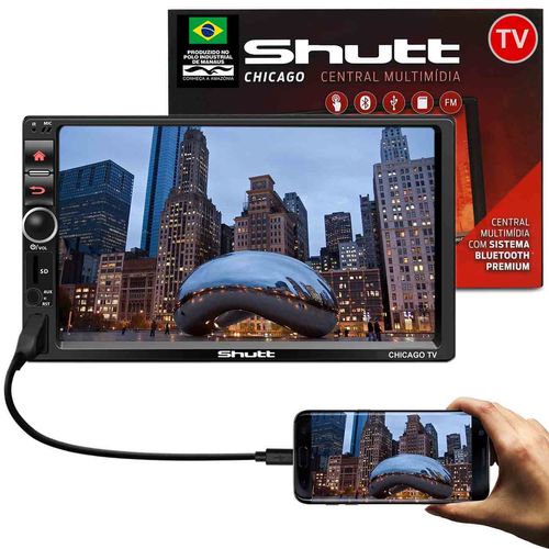 Central Multimídia Shutt Chicago TV 7 Pol 2 Din Touch USB Espelhamento Tv Digital Android Bluetooth é ruim? Central Multimídia Shutt Chicago TV 7 Pol 2 Din Touch USB Espelhamento Tv Digital Android Bluetooth é boa?