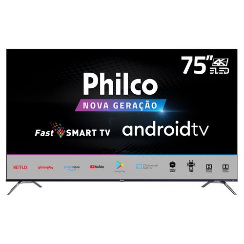 Tv 75" Led Philco 4k - Ultra Hd Smart - Ptv75k90agib