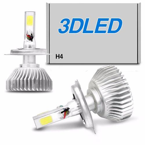 Par Lâmpadas Super LED 3D Headlight H4 6000K 12V e 24V 50W 4500LM Efeito Xênon Carro Moto é boa?