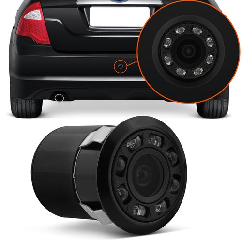 Câmera Ré Mini Colorida Para-choque Visão Noturna 8 LEDs Preta é boa?