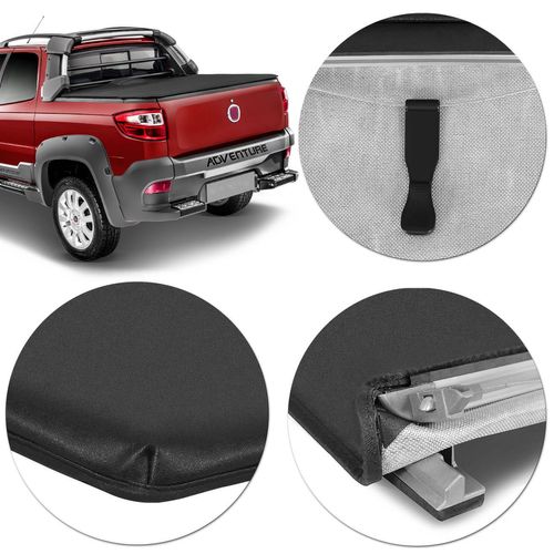 Capota Marítima Fiat Strada Adventure Cabine Dupla 2014 a 2018 Modelo Trek Com Estepe Menor preço em Capota Marítima Fiat Strada Adventure Cabine Dupla 2014 a 2018 Modelo Trek Com Estepe