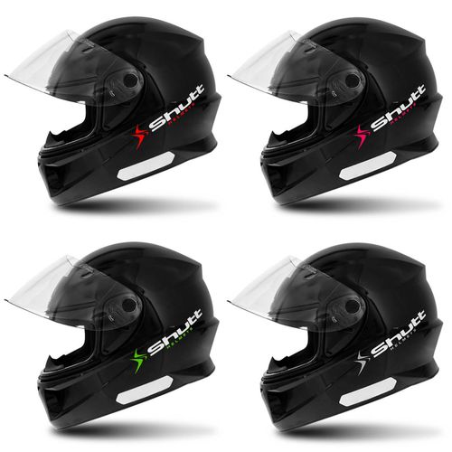 Capacete Fechado Shutt One Preto Brilhante com Cinza Rosa Verde e Vermelho Com Forro Removível - Tamanho 56 Preto Brilhante e Vermelho é boa?