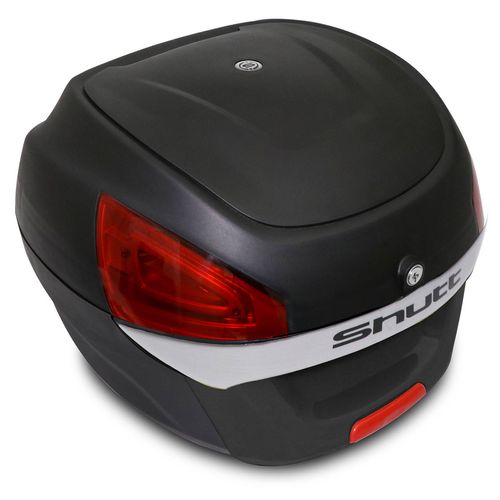 Baú Bauleto Moto 29 Litros Shutt Universal Preto Aplique Bagageiro Chave Base Fixação Refletores Menor preço em Baú Bauleto Moto 29 Litros Shutt Universal Preto Aplique Bagageiro Chave Base Fixação Refletores