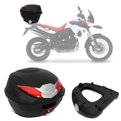 Kit Baú Moto Bauleto Givi 36 Litros Monolock BMW F650 F800 2008 A 2015 + Bagageiro Suporte Baú Menor preço em Kit Baú Moto Bauleto Givi 36 Litros Monolock BMW F650 F800 2008 A 2015 + Bagageiro Suporte Baú