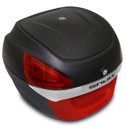 Baú Moto Bauleto 29 Litros Shutt Universal Preto e Vermelho Bagageiro Com Chave e Base Fixação 28 30 Menor preço em Baú Moto Bauleto 29 Litros Shutt Universal Preto e Vermelho Bagageiro Com Chave e Base Fixação 28 30