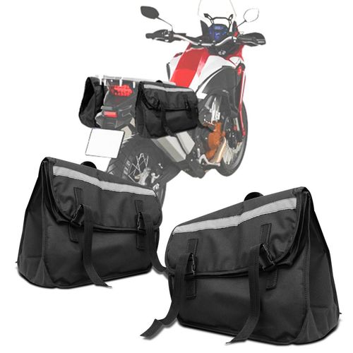 Bolsa Alforje Par Lateral Moto 26 Litros Universal Em Nylon 600 Preto Menor preço em Bolsa Alforje Par Lateral Moto 26 Litros Universal Em Nylon 600 Preto