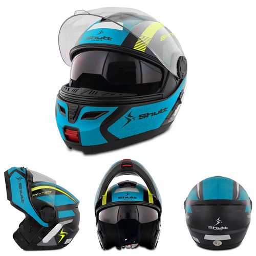 Capacete Escamoteavel Robocop Articulado Preto Fosco Vermelho Verde Laranja Azul Shutt SH-70 - Preto Fosco e Azul Tamanho 60 Menor preço em Capacete Escamoteavel Robocop Articulado Preto Fosco Vermelho Verde Laranja Azul Shutt SH-70 - Preto Fosco e Azul Tamanho 60