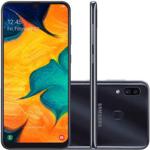 Celular Smartphone Samsung Galaxy A30 A305g 32gb Preto - Dual Chip