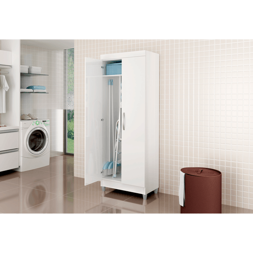 Armário Multiuso, 2 Portas, MDP - Notável Móveis Lavanda - Branco Menor preço em Armário Multiuso, 2 Portas, MDP - Notável Móveis Lavanda - Branco