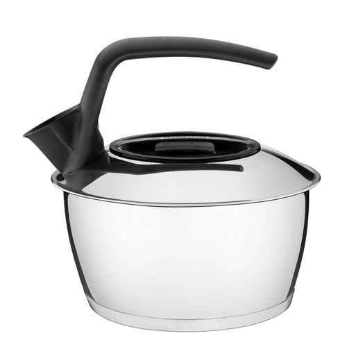 Chaleira Tramontina, Aço Inox, Com Fundo Triplo, Cabo Preto, 1,5 L - 61485160 Menor preço em Chaleira Tramontina, Aço Inox, Com Fundo Triplo, Cabo Preto, 1,5 L - 61485160