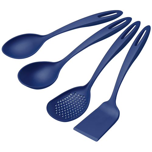 Conjunto de Utensílios Ability Tramontina, Azul, 4 peças - 25199101 Menor preço em Conjunto de Utensílios Ability Tramontina, Azul, 4 peças - 25199101