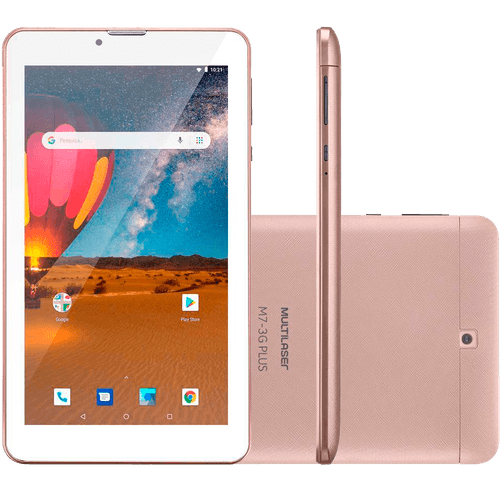 Menor preço em Tablet Multilaser M7 Plus 7", Quad-Core, 16GB, Rosa - NB305