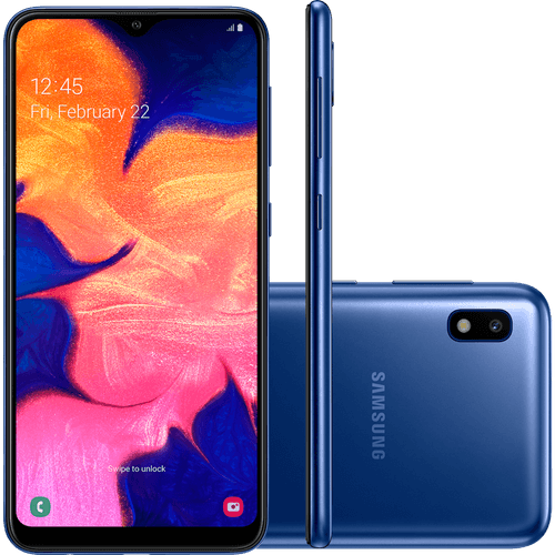 Celular Smartphone Samsung Galaxy A10 A105m 32gb Azul - Dual Chip