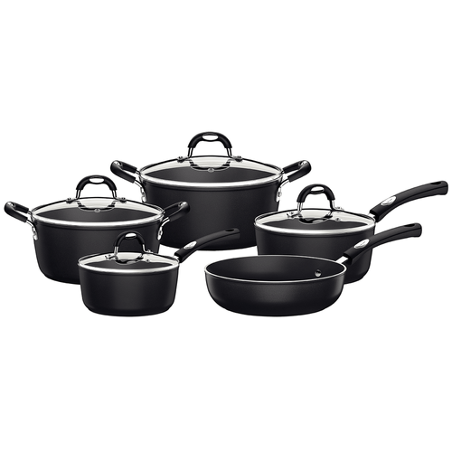 Jogo de Panelas Tramontina Mônaco 5 Peças Tampo em Vidro Starflon Preto 20899050 Menor preço em Jogo de Panelas Tramontina Mônaco 5 Peças Tampo em Vidro Starflon Preto 20899050