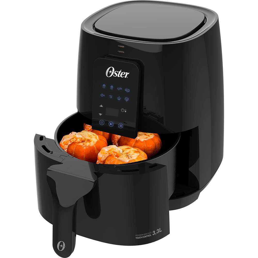 Fritadeira Sem Óleo Air Fryer Oster, 1300W, 3.3 litros, Painel Touch
