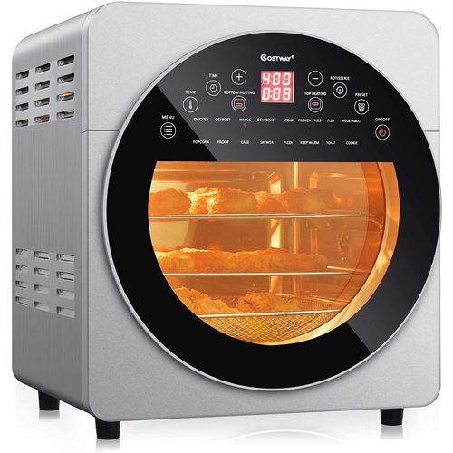 COSTWAY Fritadeira Elétrica AirFryer 16 em 1 Capacidade 15L 1700W110V Prata Menor preço em COSTWAY Fritadeira Elétrica AirFryer 16 em 1 Capacidade 15L 1700W110V Prata