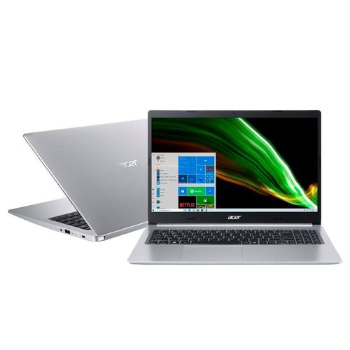 Notebook - Acer A515-55g-51hj I5-1035g1 1.00ghz 8gb 256gb Ssd Geforce Mx350 Windows 10 Home Aspire 5 15,6