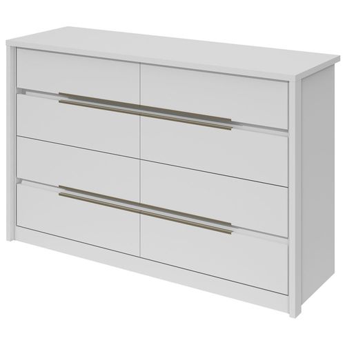 Cômoda Urban 8 Gavetas Lopas - Branco Menor preço em Cômoda Urban 8 Gavetas Lopas - Branco