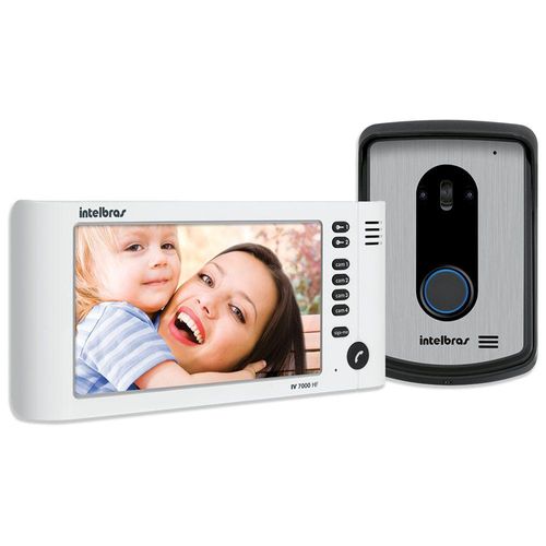 Video Porteiro Intelbras IV7010 HF LCD 7 Branco Menor preço em Video Porteiro Intelbras IV7010 HF LCD 7 Branco