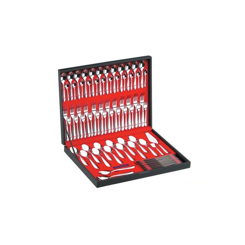 Faqueiro Tramontina Laguna Aço Inox 76 peças 66906/300 c/Estojo Menor preço em Faqueiro Tramontina Laguna Aço Inox 76 peças 66906/300 c/Estojo
