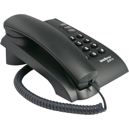 Telefone Pleno c/ Chave Intelbras Preto, c/ 3 Volumes de Campainha, Posições Mesa ou Parede Menor preço em Telefone Pleno c/ Chave Intelbras Preto, c/ 3 Volumes de Campainha, Posições Mesa ou Parede
