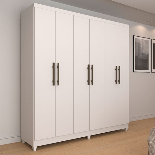 Guarda-Roupas / Roupeiro Porto 6 Portas - Imop - Branco Menor preço em Guarda-Roupas / Roupeiro Porto 6 Portas - Imop - Branco