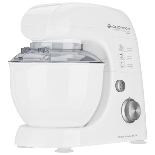 Batedeira Planetária Orbital Cadence, Branca, 400W, 8 Velocidades, - BAT500 Menor preço em Batedeira Planetária Orbital Cadence, Branca, 400W, 8 Velocidades, - BAT500