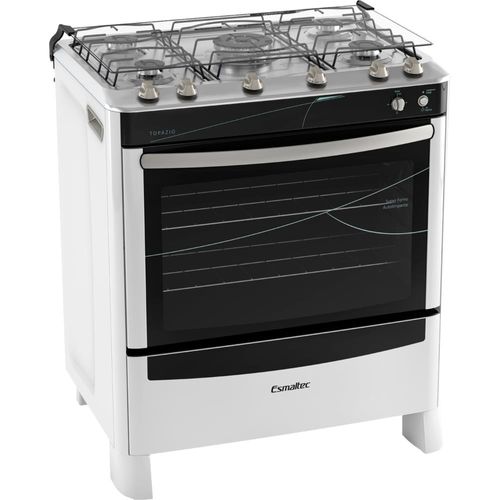 Fogão 5 Bocas de Piso Esmaltec Branco Bivolt - Topazio Menor preço em Fogão 5 Bocas de Piso Esmaltec Branco Bivolt - Topazio