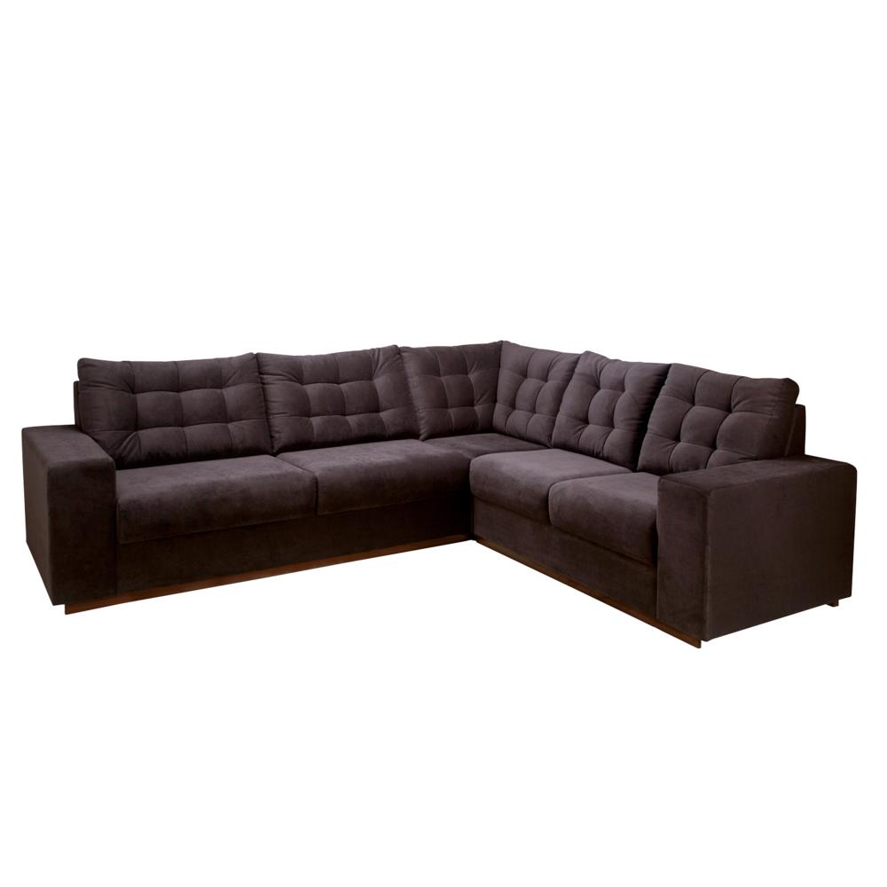 Sofá de Canto 2 e 3 Lugares Tecido Herval MH4081 Novo Mundo