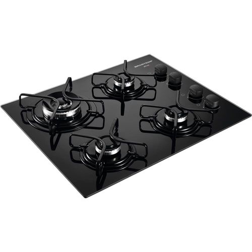 Cooktop Brastemp Ative 4 Bocas Preto Bivolt - BDD62AE Menor preço em Cooktop Brastemp Ative 4 Bocas Preto Bivolt - BDD62AE