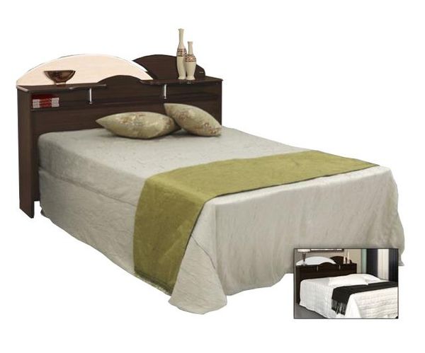 Cabeceira Casal - Gelius Podium Tabaco / Branco / Maple