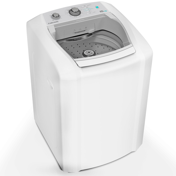 Máquina de Lavar Roupas Colormaq 15kg 7 Programas de Lavagem Desligamento Automático Branca LCA15 110V