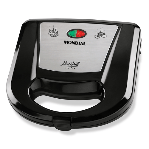 Sanduicheira e Grill Mondial Mac Grill Inox, 750W, Grelha Antiaderente - S-11 - 110V Menor preço em Sanduicheira e Grill Mondial Mac Grill Inox, 750W, Grelha Antiaderente - S-11 - 110V