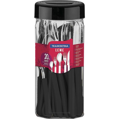 Faqueiro Tramontina Leme 20 Peças, em Aço Inox, Preto - 23198/038 é ruim? Faqueiro Tramontina Leme 20 Peças, em Aço Inox, Preto - 23198/038 é boa?