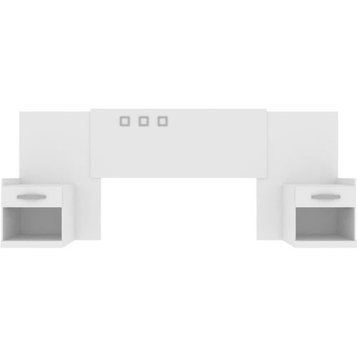 Cabeceira Casal em MDP com 2 Criados - Santos Andirá Havana Plus Menor preço em Cabeceira Casal em MDP com 2 Criados - Santos Andirá Havana Plus