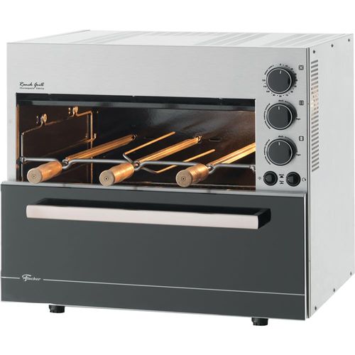 Churrasqueira Elétrica Fischer Ranch Grill 3, Espetos Rotativos e Bandeja Coletora de Resíduos - 18124 - 220V Menor preço em Churrasqueira Elétrica Fischer Ranch Grill 3, Espetos Rotativos e Bandeja Coletora de Resíduos - 18124 - 220V