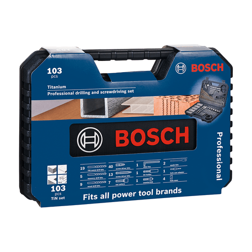 Kit de Acessórios Profissionais X-line da Bosch, 103 Peças, Com Maleta Organizadora, Titânio - 134408319 Menor preço em Kit de Acessórios Profissionais X-line da Bosch, 103 Peças, Com Maleta Organizadora, Titânio - 134408319