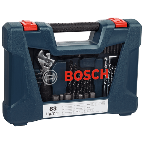 Kit de Acessórios Profissionais V-line Bosch, 83 Peças, Com Maleta Organizadora - 77385415 Menor preço em Kit de Acessórios Profissionais V-line Bosch, 83 Peças, Com Maleta Organizadora - 77385415