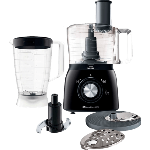 Processador de Alimentos Philips Walita Viva , 600W, 2 Velocidades, 5 acessórios, 1,5 L - RI7630/90 Menor preço em Processador de Alimentos Philips Walita Viva , 600W, 2 Velocidades, 5 acessórios, 1,5 L - RI7630/90