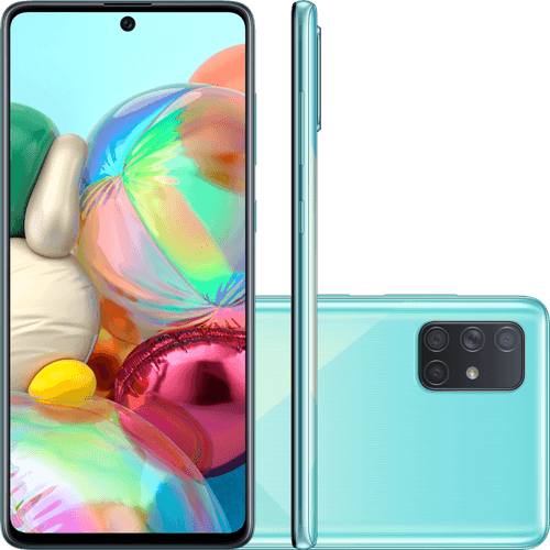 Celular Smartphone Samsung Galaxy A71 A715f 128gb Azul - Dual Chip