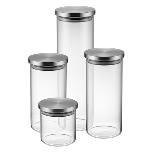 Kit Potes de Vidro Porta Mantimentos Herméticos 4 Unid Electrolux Menor preço em Kit Potes de Vidro Porta Mantimentos Herméticos 4 Unid Electrolux