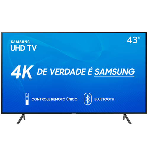 Smart TV 4K Samsung LED 43", UHD, HDMI, WiFi, USB, Bluetooth® - UN43RU7100GXZD Menor preço em Smart TV 4K Samsung LED 43", UHD, HDMI, WiFi, USB, Bluetooth® - UN43RU7100GXZD