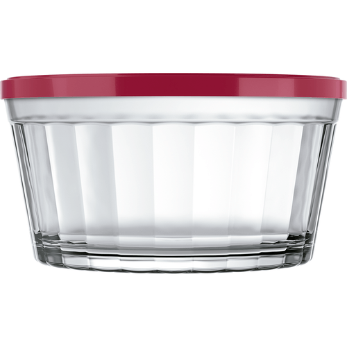 Conjunto de Tigelas Nadir, 10 Peças, Vidro, Tampa Vermelha - 1585 Menor preço em Conjunto de Tigelas Nadir, 10 Peças, Vidro, Tampa Vermelha - 1585