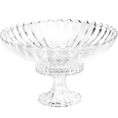 Fruteira de Cristal 32cm com Pé Geneva - Wolff - Transparente Menor preço em Fruteira de Cristal 32cm com Pé Geneva - Wolff - Transparente