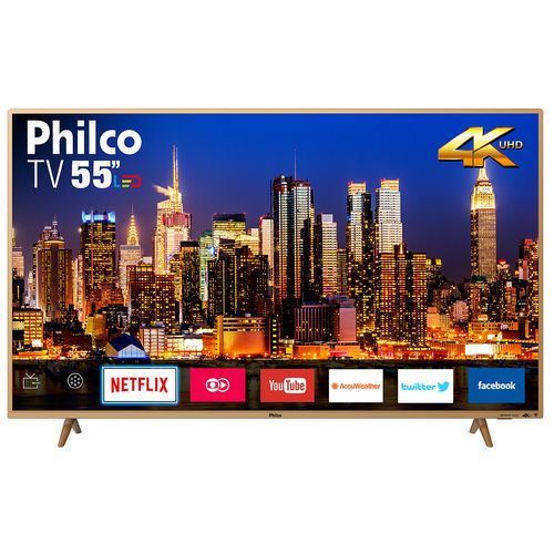Tv 55" Led Philco 4k - Ultra Hd - Ptv55f61snc