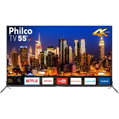 Tv 55" Led Philco 4k - Ultra Hd Smart - Ptv55q50sns