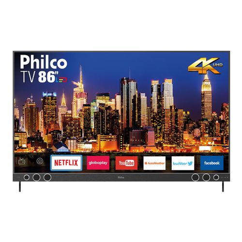 Tv 86" Led Philco 4k - Ultra Hd Smart - Ptv86p50snsg
