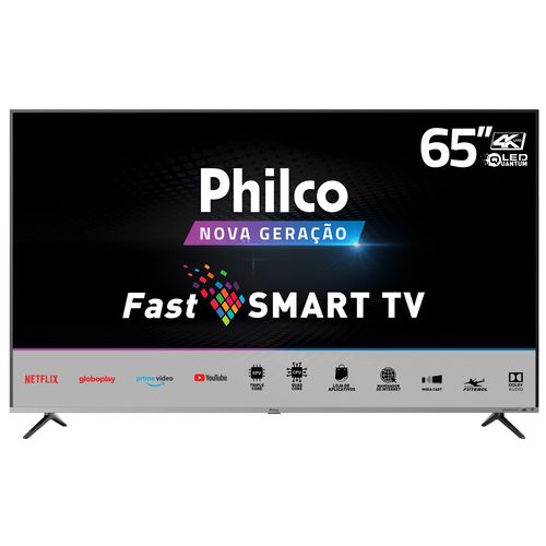 Tv 65" Qled Philco 4k - Ultra Hd Smart - Ptv65f82ssg