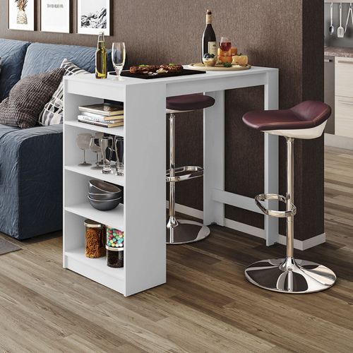 Bancada Gourmet Up com 4 Nichos - Branco Menor preço em Bancada Gourmet Up com 4 Nichos - Branco